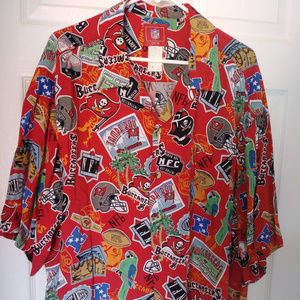 Buccaneers Casual Button Down Shirt Size 2XL